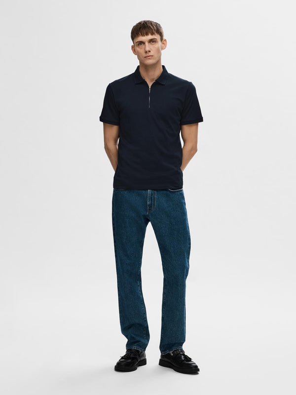 Selected Homme Fave Zip SS Polo