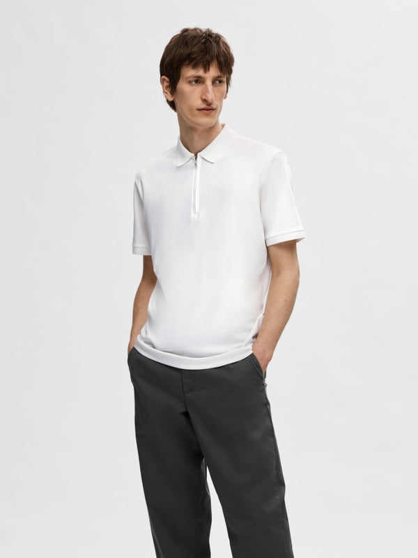 Selected Homme Fave Zip SS Polo