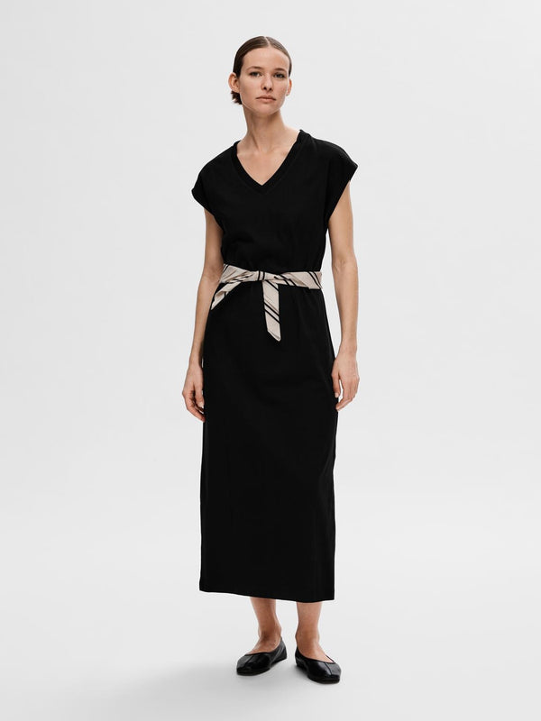 Selected Femme Essentials V-neck Ankle Dress